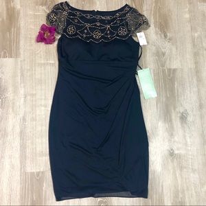 💎NWT💎 Gorgeous Midnight Blue Embellished Dress